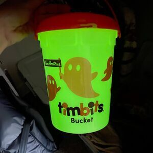 Tim Hortons Timbits Ghost Bucket Glow in the Dark GITD